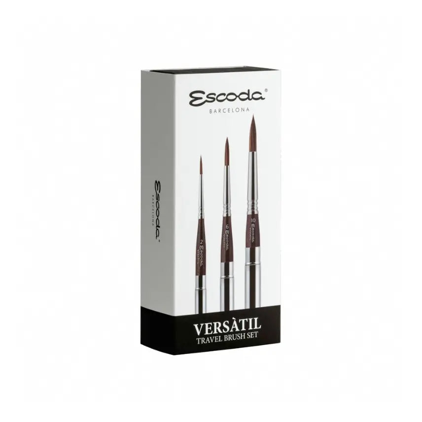 Escoda Set of 3 Versatil Synthetic Travel Brushes