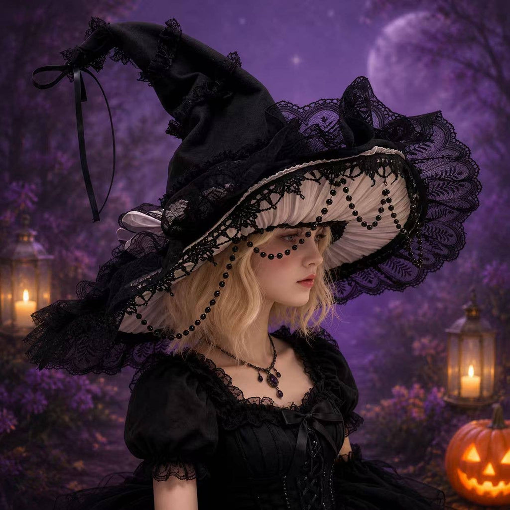 Gothic Witch Hat Lolita Costume Hat
