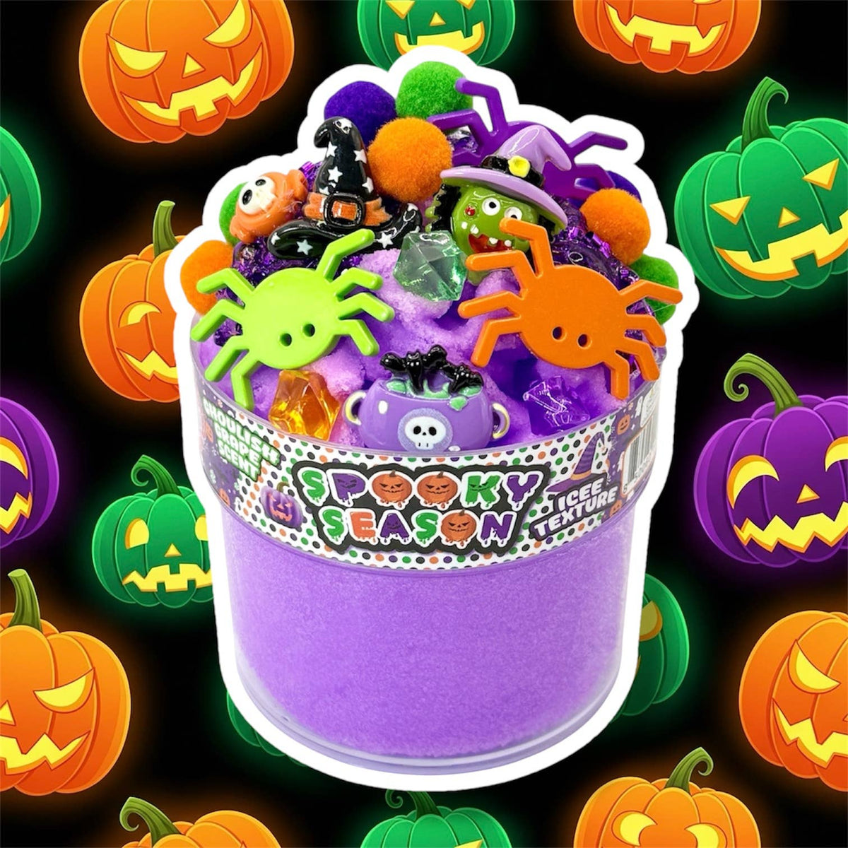 Spooky Season Slime - Grape Scented Cloud Slime
