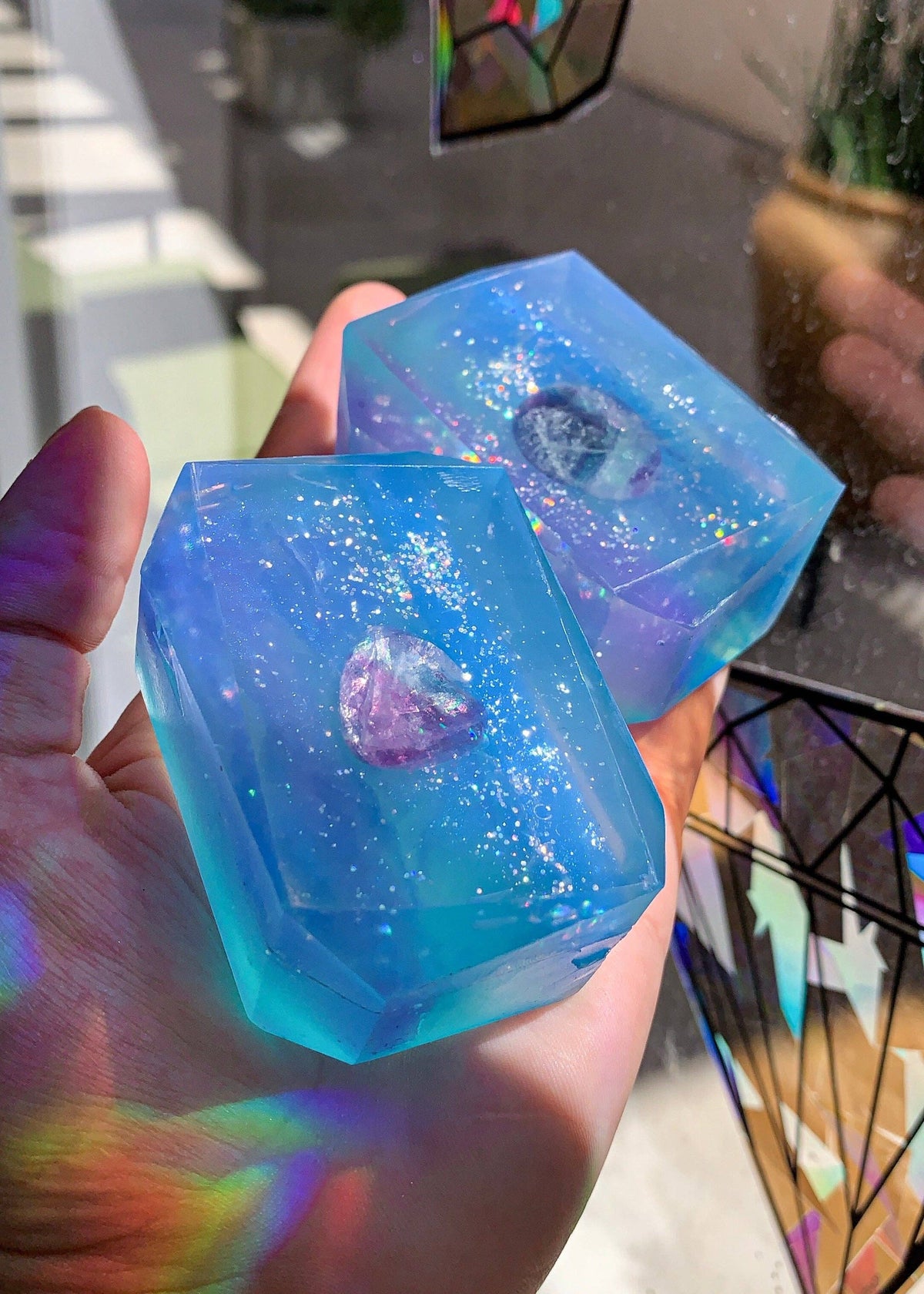 Truth Seeker Rainbow Flourite-Infused Bar Soap