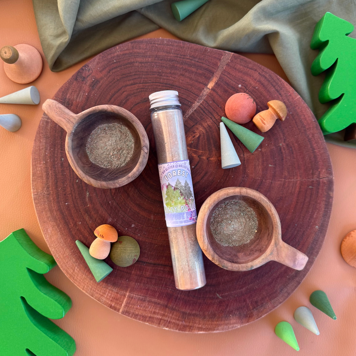 Forest Fizzy Potion - Sparkly Manifesting Aid - Sensory Activity
