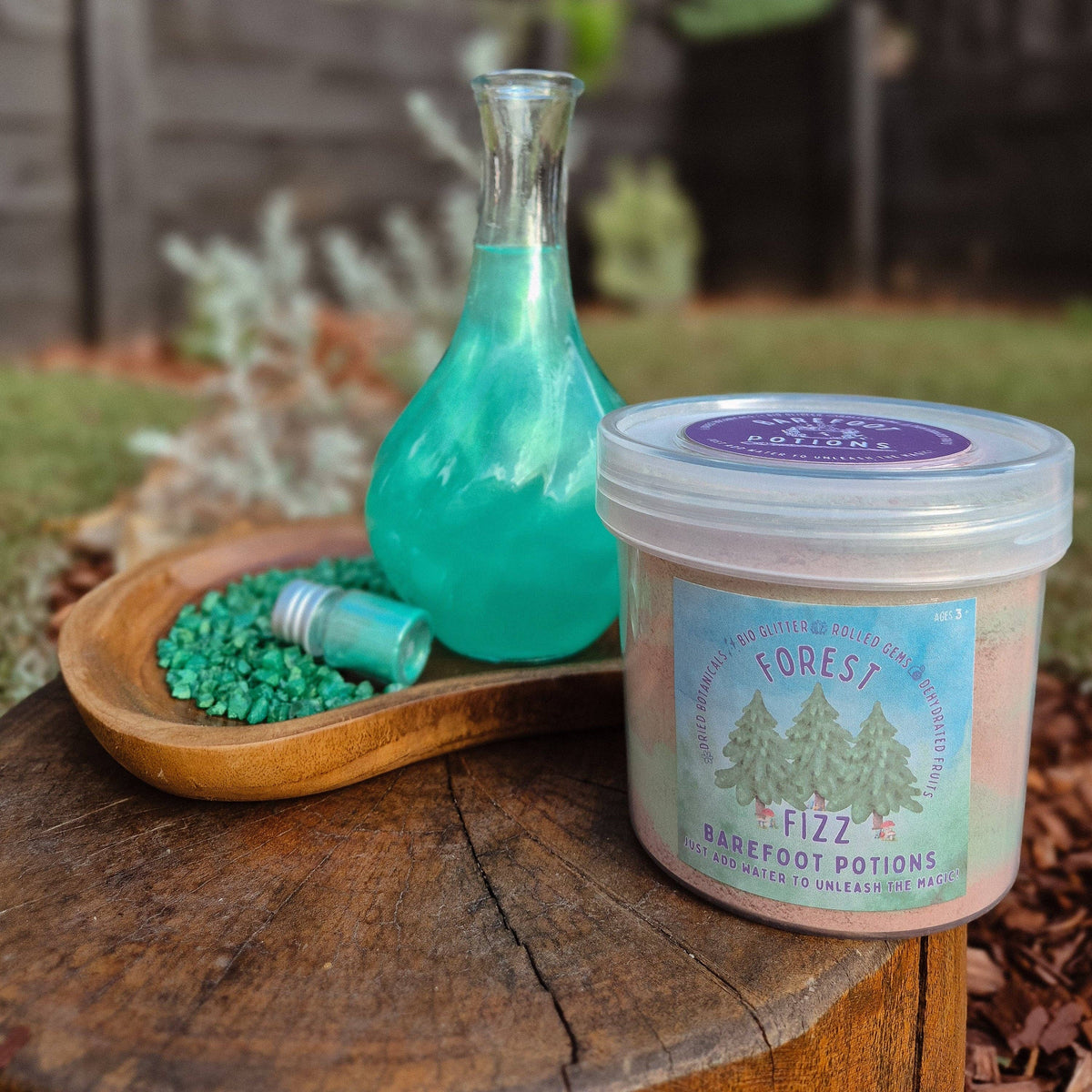 Forest Fizzy Potion - Sparkly Manifesting Aid - Sensory Activity