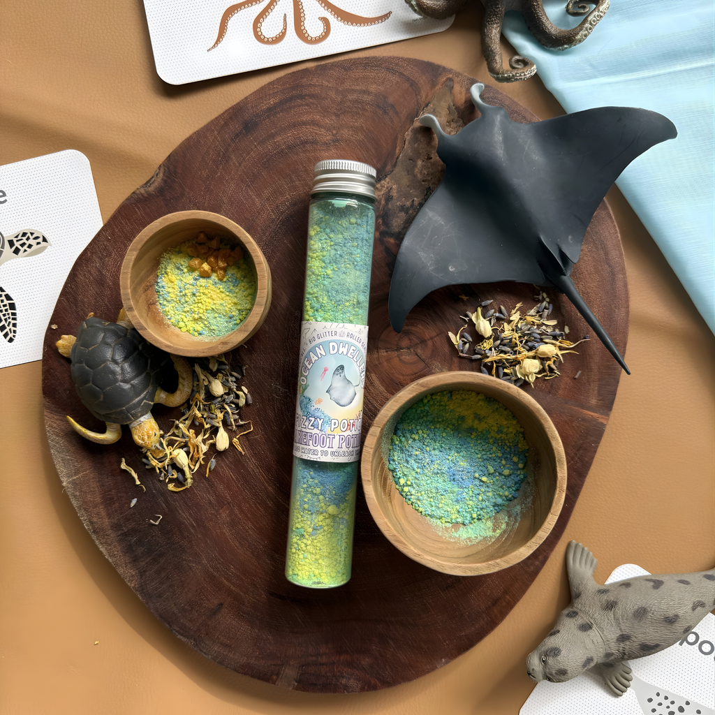 Ocean Dwellers Fizzy Potion - Sparkly Manifesting Aid - Sensory Play