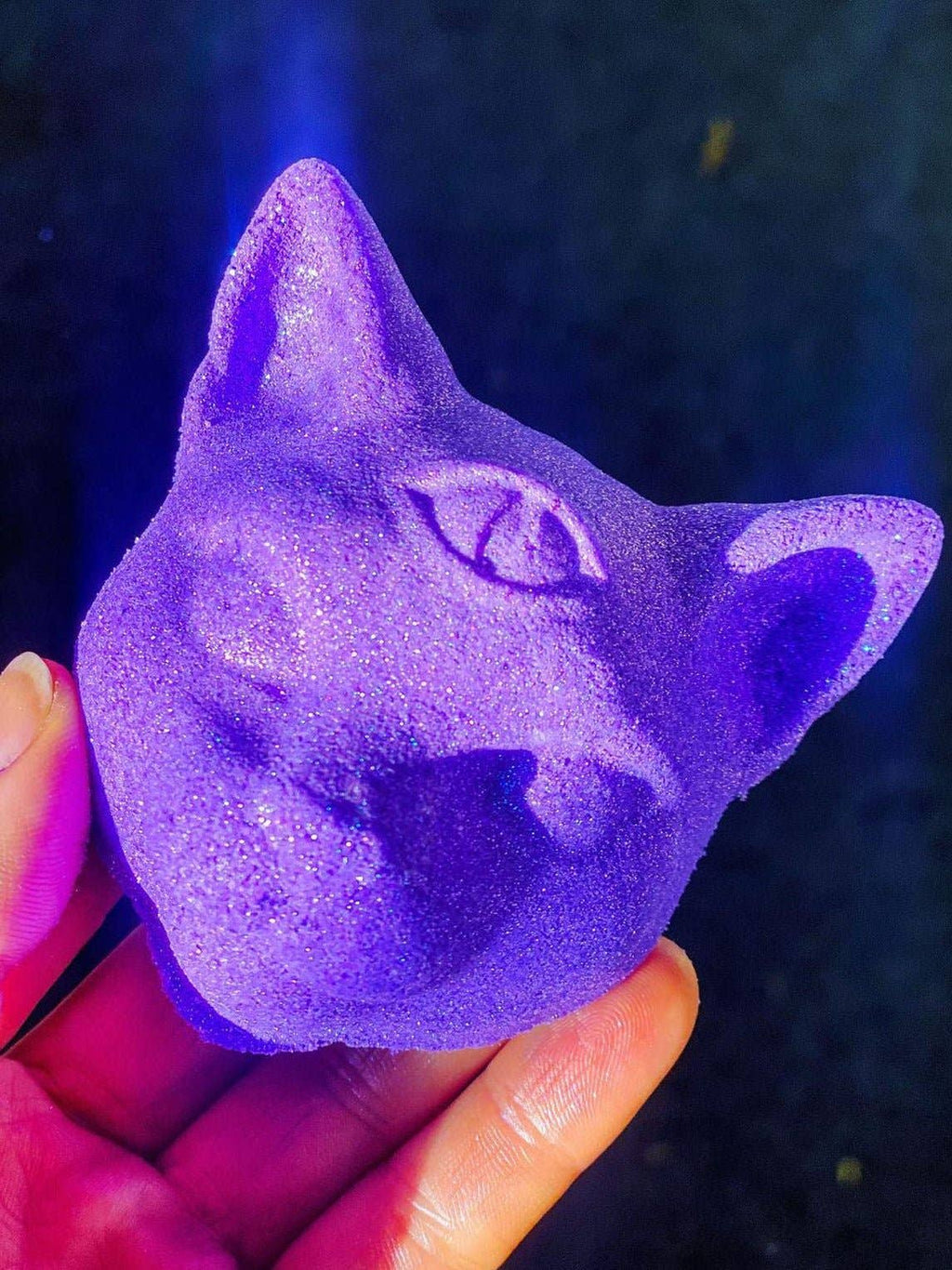 Psychic Protector:  Amethyst-Infused Kitty Bath Bomb