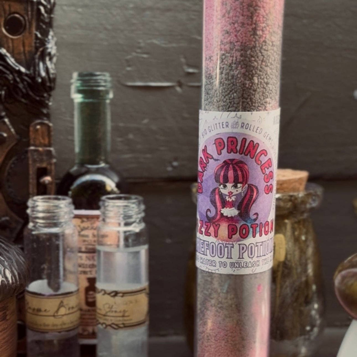 Dark Princess Fizzy Potion - Sparkly Manifesting Aid - Sensory Play