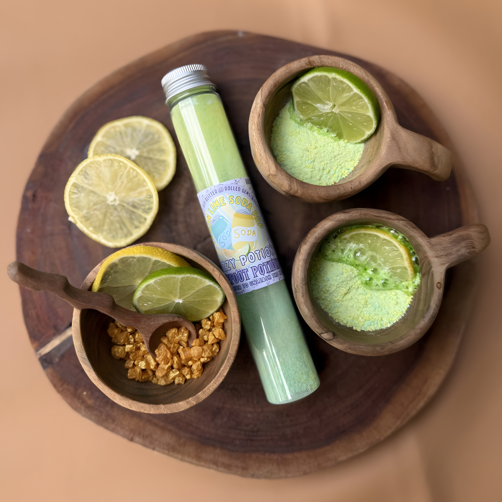 Lemon Lime Soda Pop Fizzy Potion - Sparkly Manifesting Aid