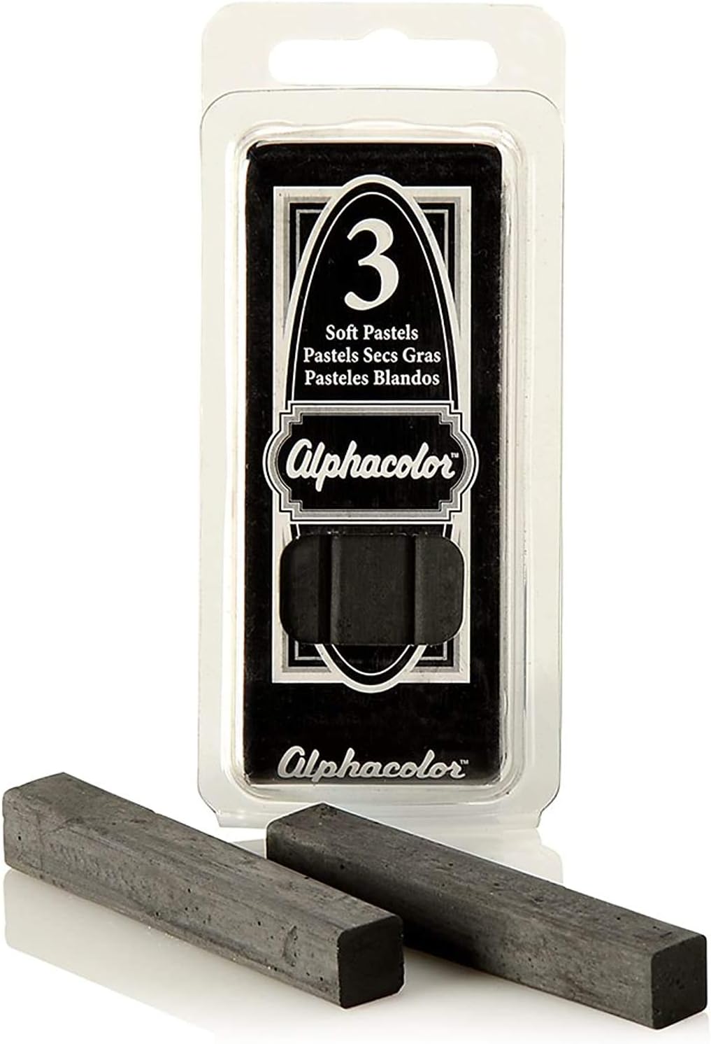 Compressed Soft Charcoal Alphacolor 3pk