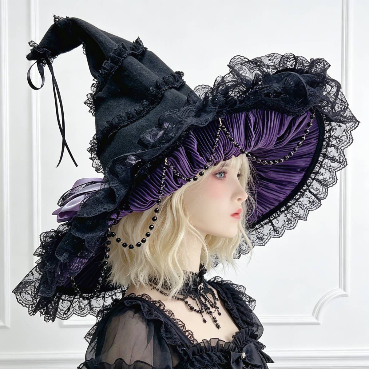 Gothic Witch Hat Lolita Costume Hat