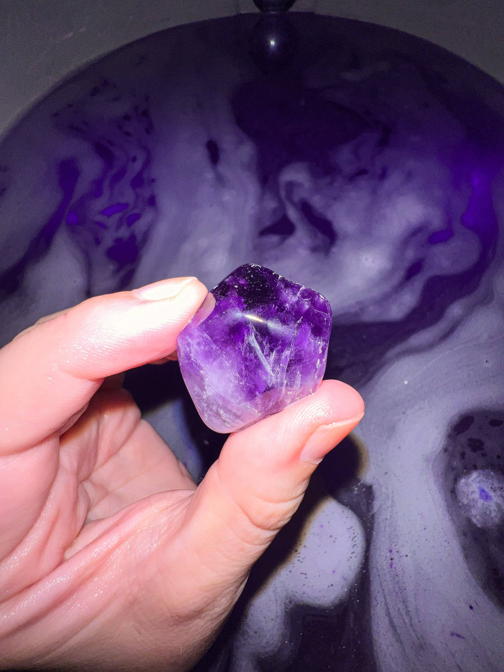 Psychic Protector:  Amethyst-Infused Kitty Bath Bomb