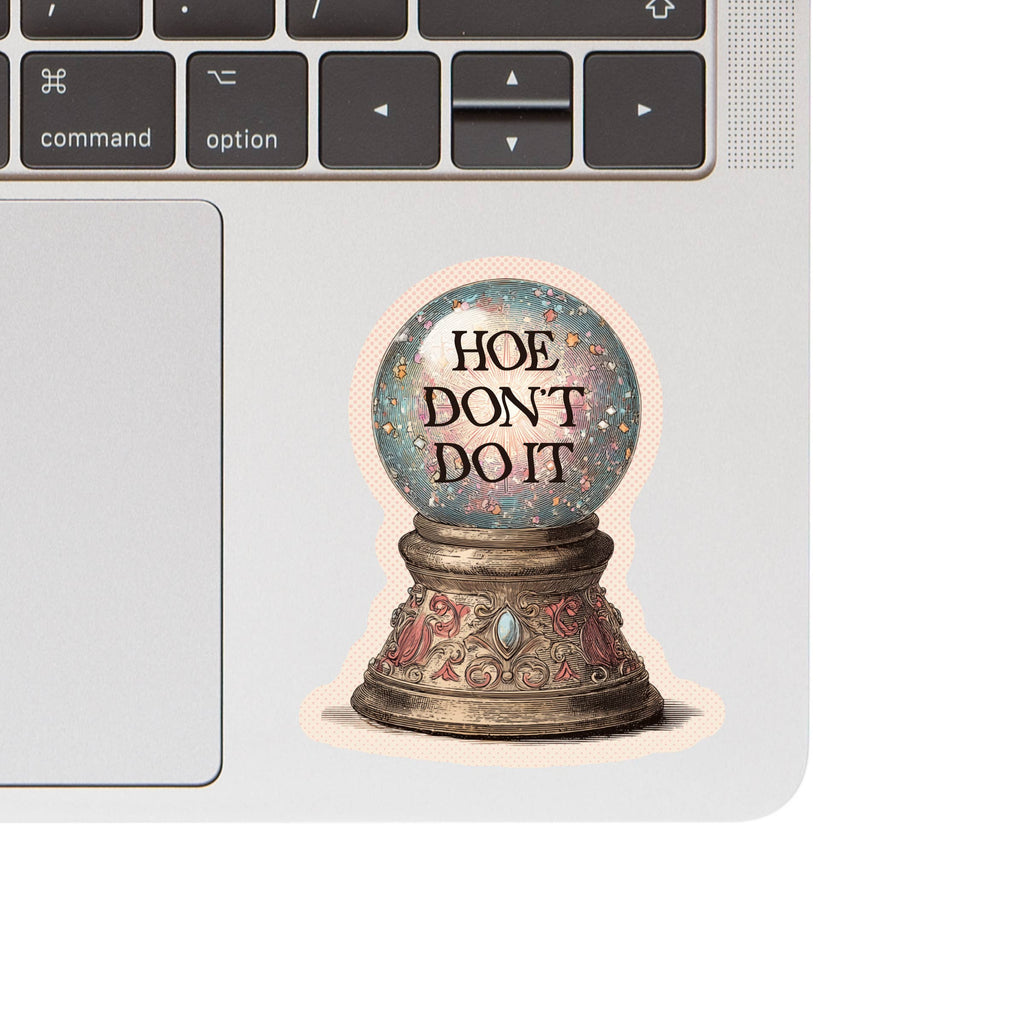 Funny Omen Crystal Ball 3" Vinyl Sticker