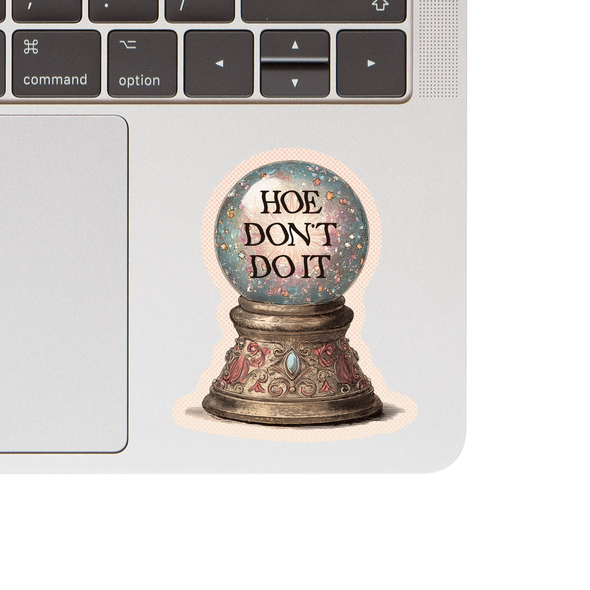 Funny Omen Crystal Ball 3" Vinyl Sticker