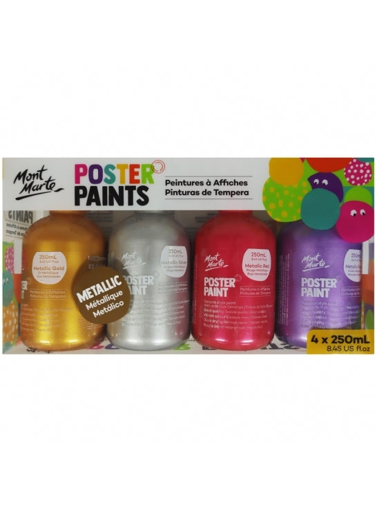 Mont Marte Bright Poster Paint Sets (Tempera - Washable)
