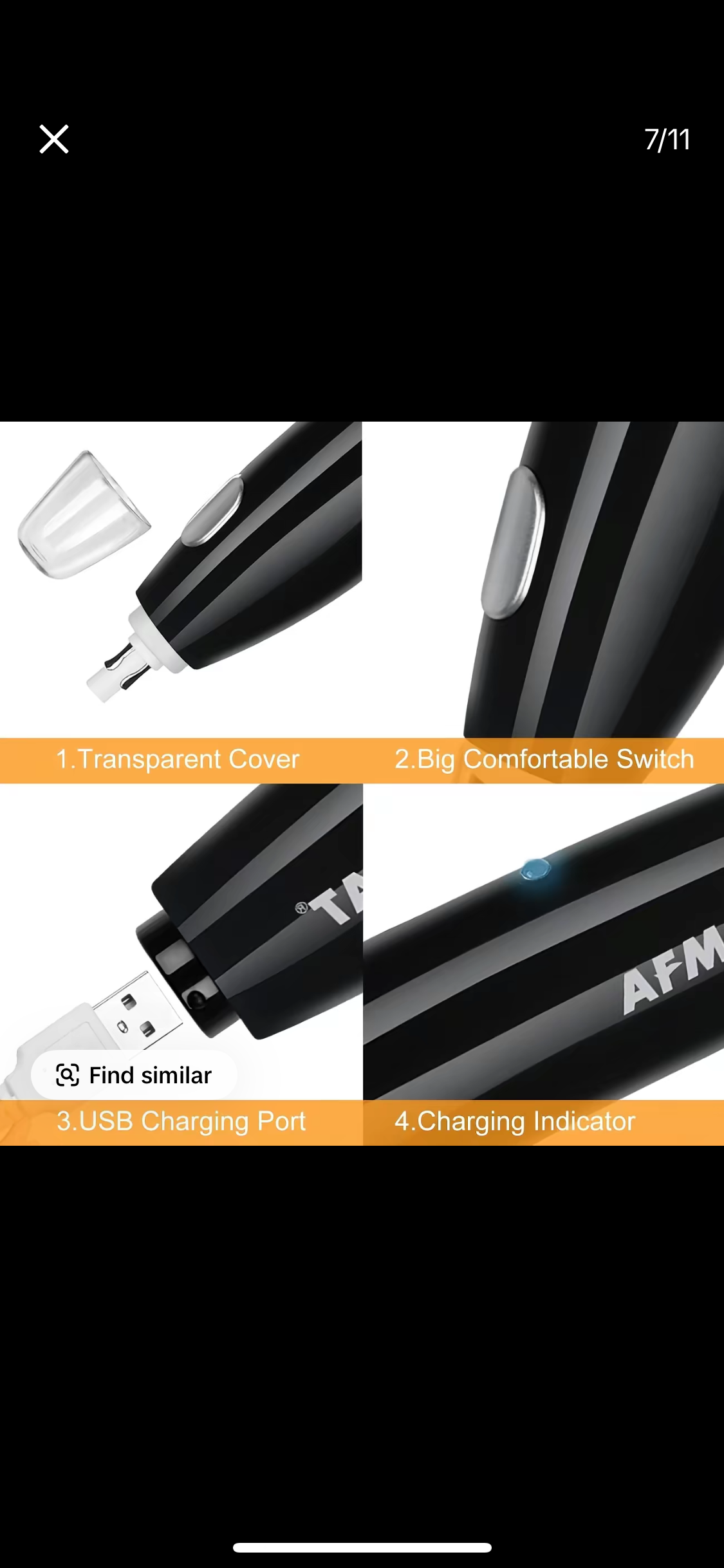 AFMAT EE15 Rechargeable Electric Eraser Art Pen - Two Nib sizes