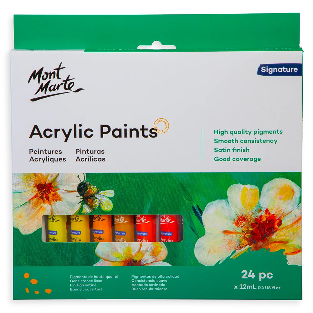 Mont Marte Signature Acrylic Paints 24pc