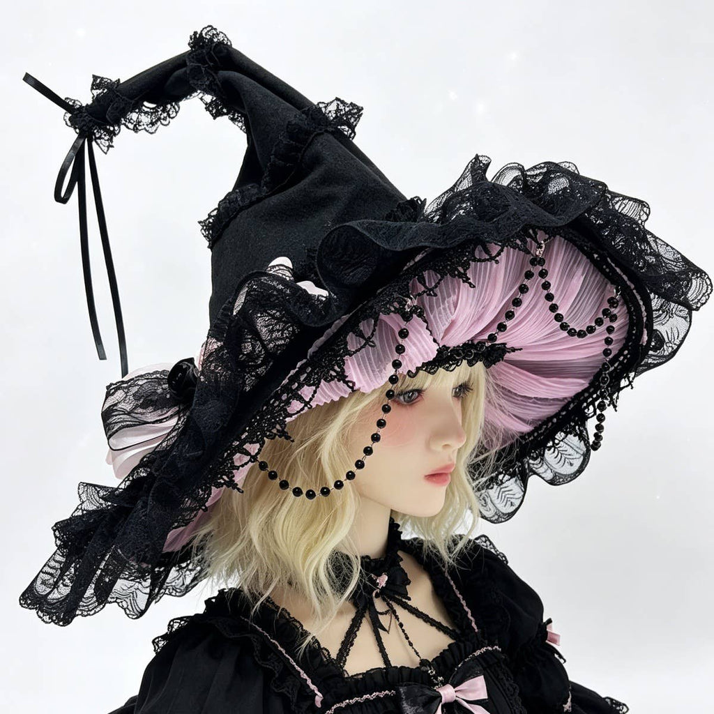Gothic Witch Hat Lolita Costume Hat