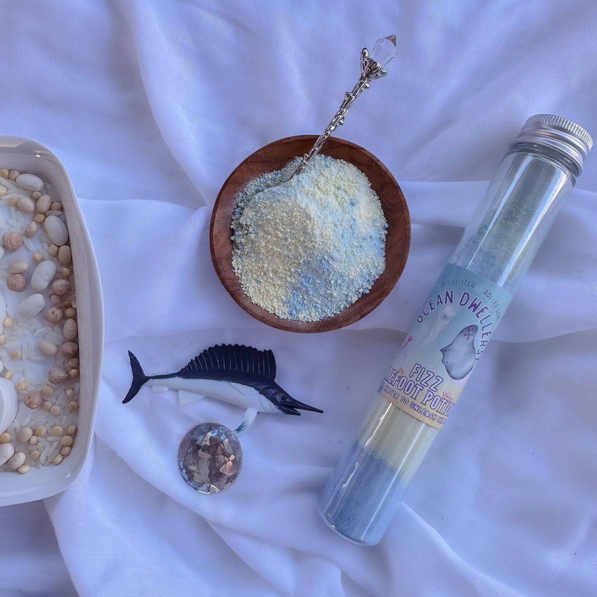 Ocean Dwellers Fizzy Potion - Sparkly Manifesting Aid - Sensory Play