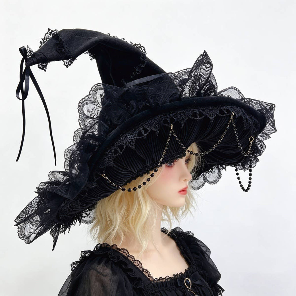 Gothic Witch Hat Lolita Costume Hat