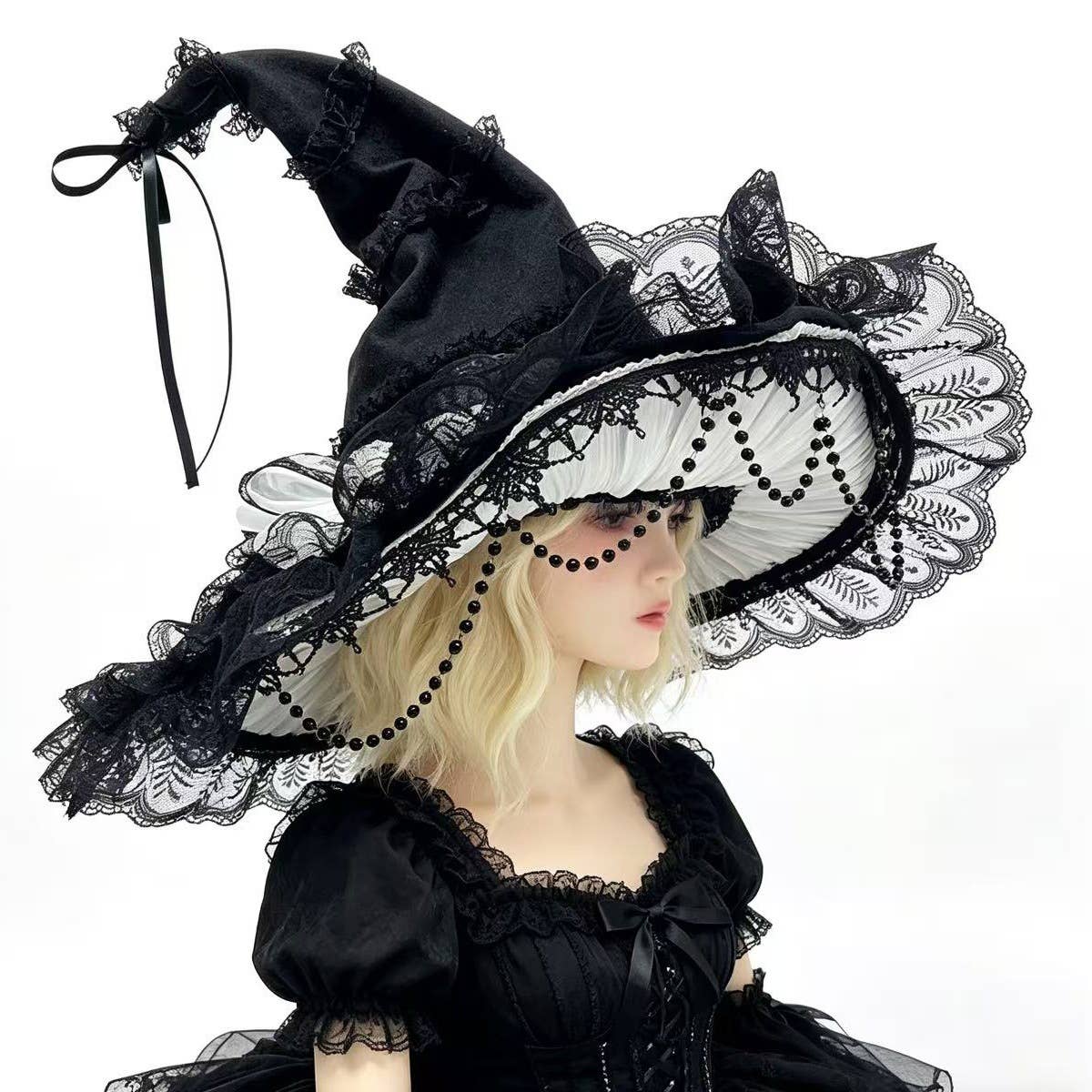 Gothic Witch Hat Lolita Costume Hat
