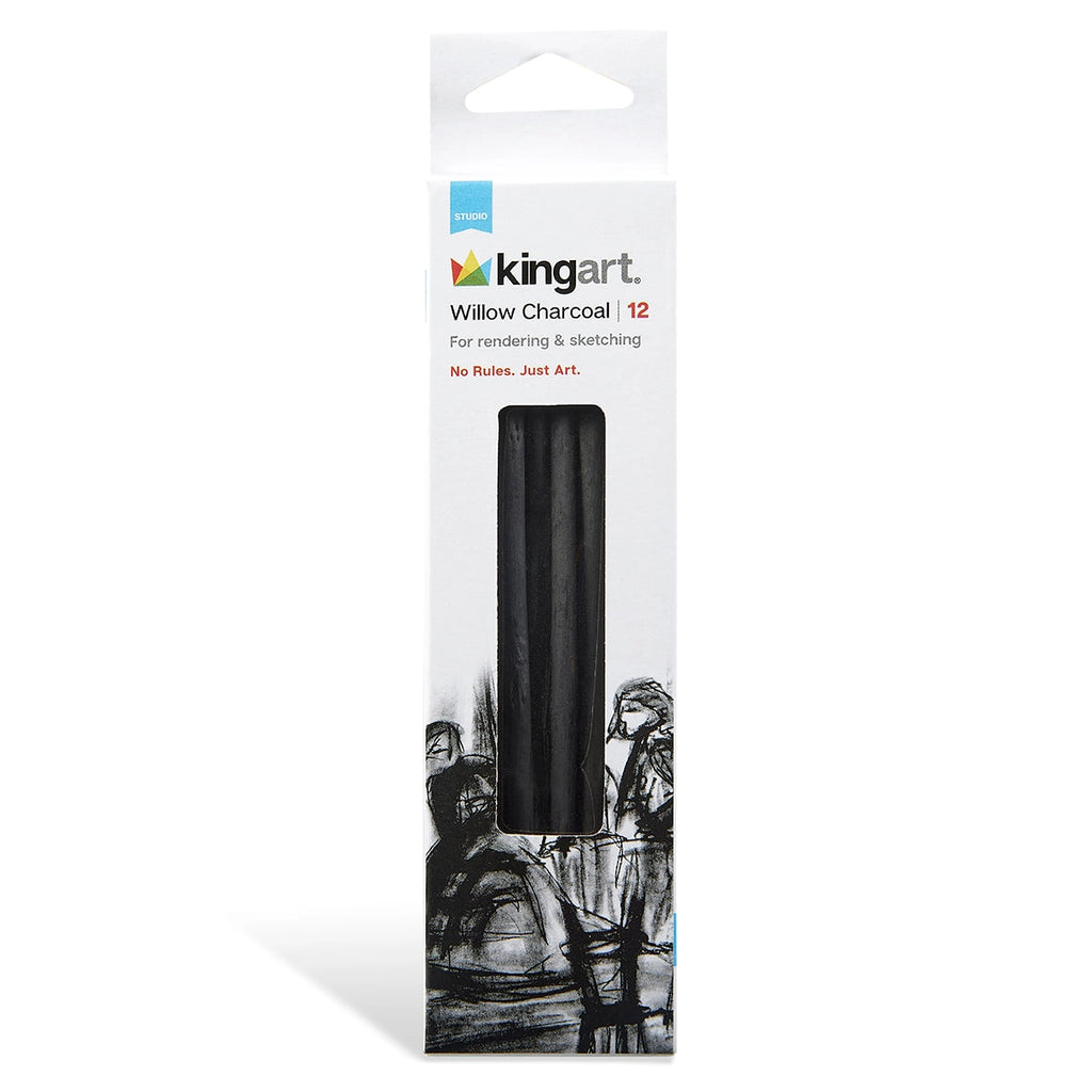Willow Charcoal - Small, Medium, Large - 12 Pc