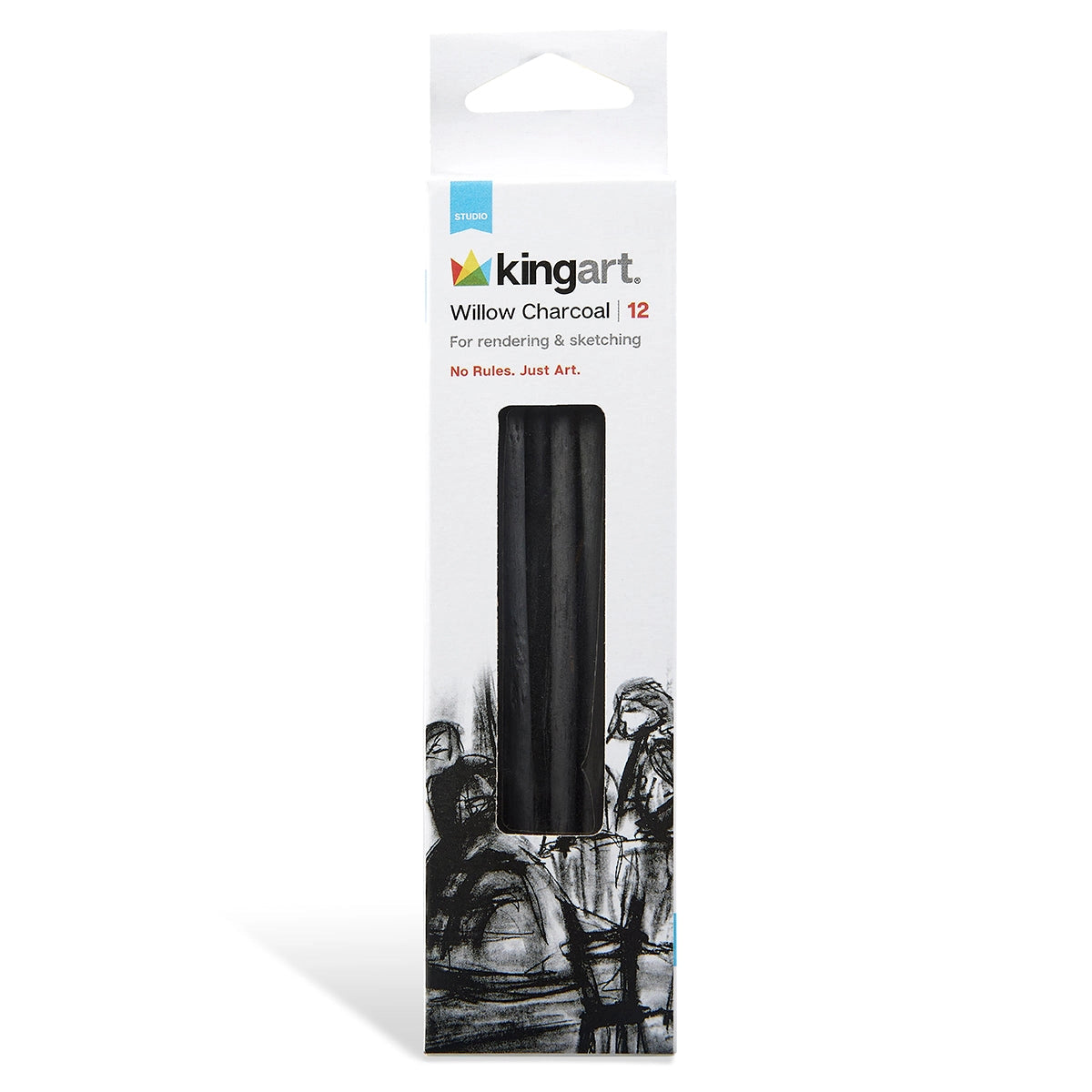 Willow Charcoal - Small, Medium, Large - 12 Pc