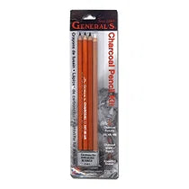 Generals Charcoal Pencil 4pc Set