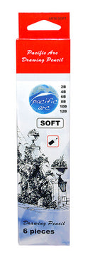 Pacific Arc Artist Drawing Pencil Set of 6 - Soft Set