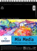 Canson Mixed Media 20 Sheet - 11x14 wire bound