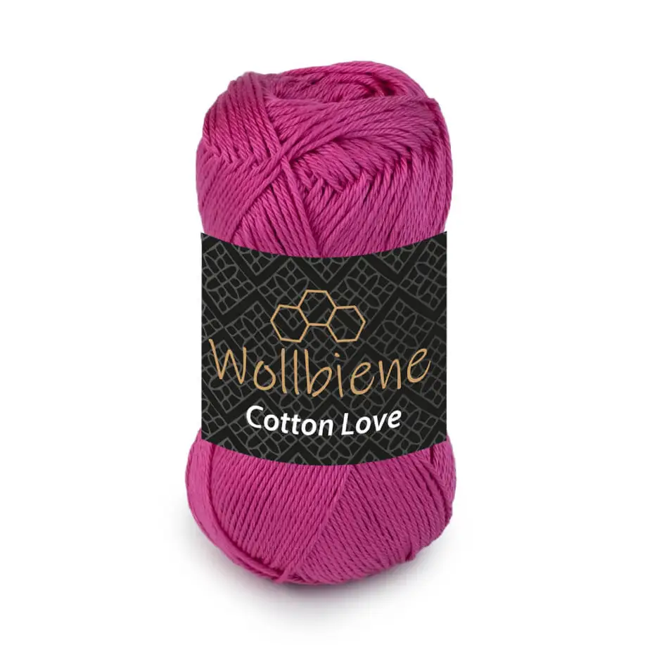 Wollbiene Cotton Love – Combed & Mercerized Cotton Yarn 50g/125M