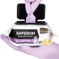 XS Natural Rubber Gloves - SAFESKIN Disposable Nitrile Gloves in POP-N-GO Pack Powder Free