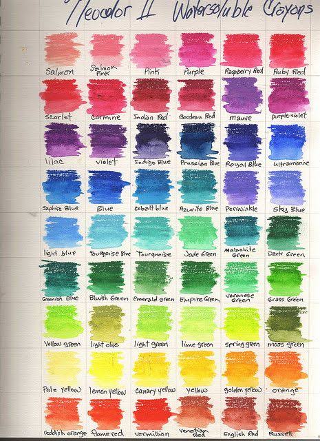 Caran D'Ache Neocolor II Tin Sets - The original water-soluble wax pastels.
