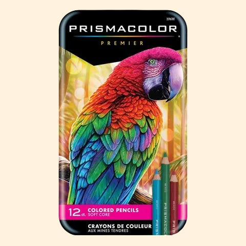 Prismacolor Premier® Soft Core Colored Pencil 12 Color Tin Set