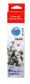 Graphite Drawing Pencil Set of 6 - Pacific Arc