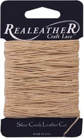 Realeather Craft Lace, Waxed Thread, Tan