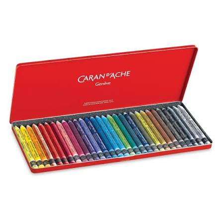 Caran D'Ache Neocolor II Tin Sets - The original water-soluble wax pastels.