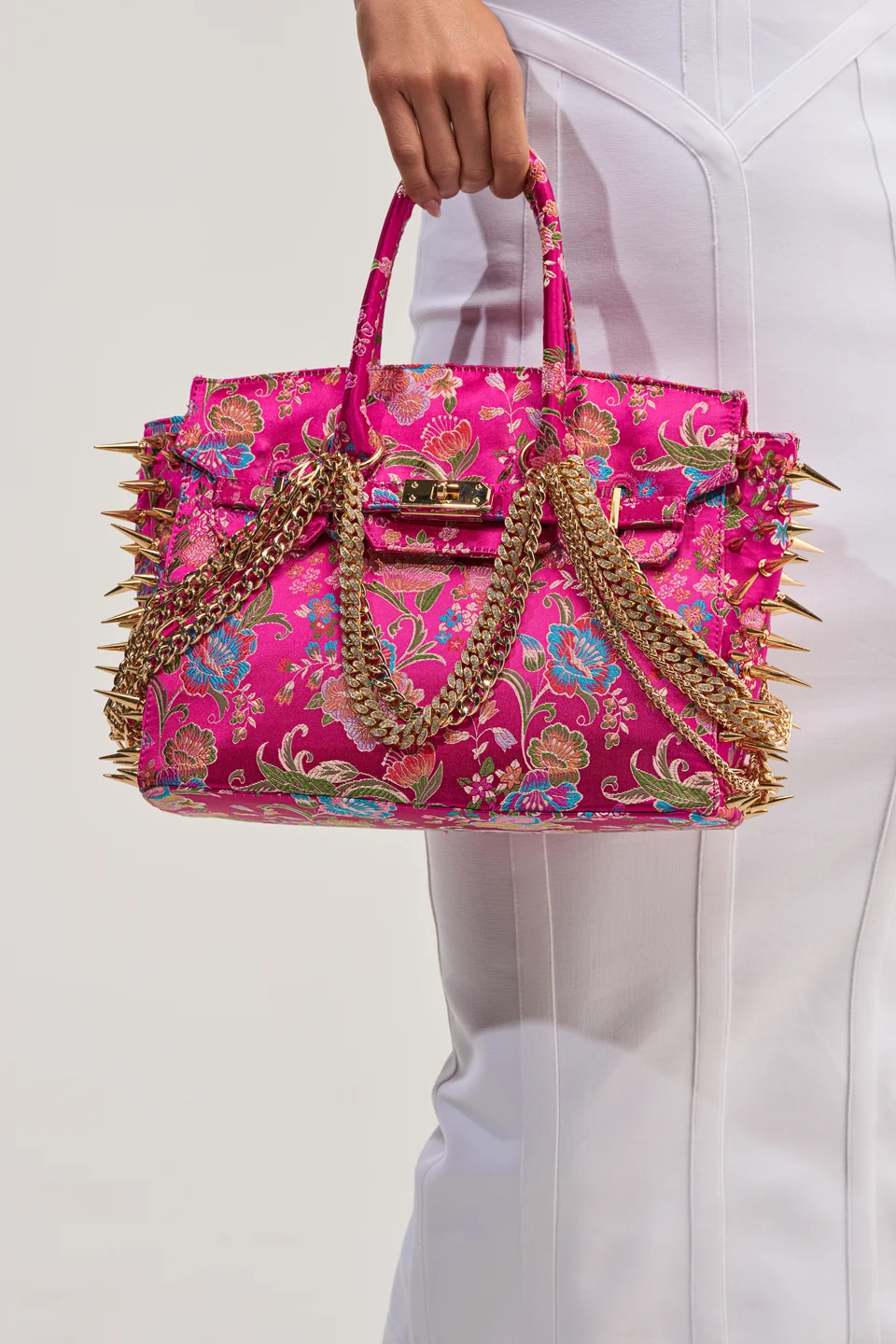 Cece Spike Tote - Magenta