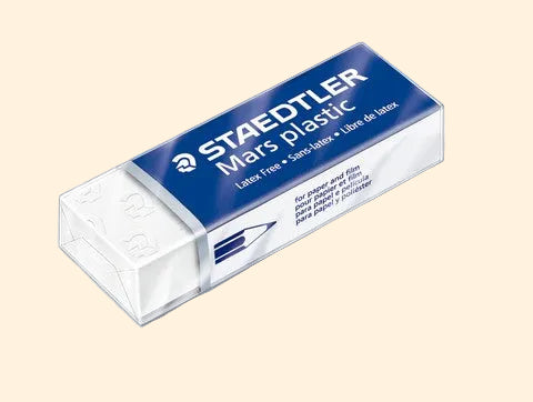 Mars White Plastic Eraser- Staedtler