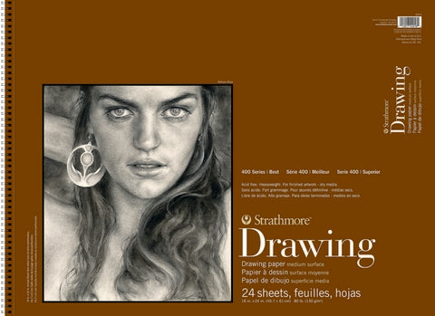 Drawing Paper 18x24- Strathmore Med Smooth 400 Series