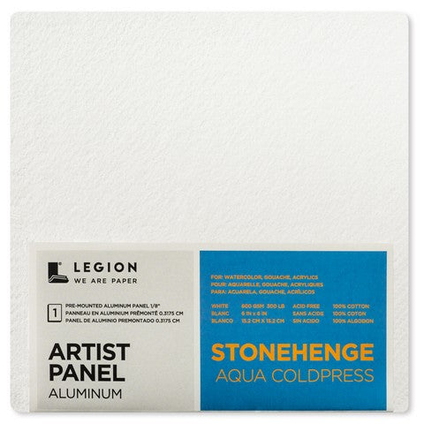 Stonehenge Aqua Cold Press White Aluminum Panels