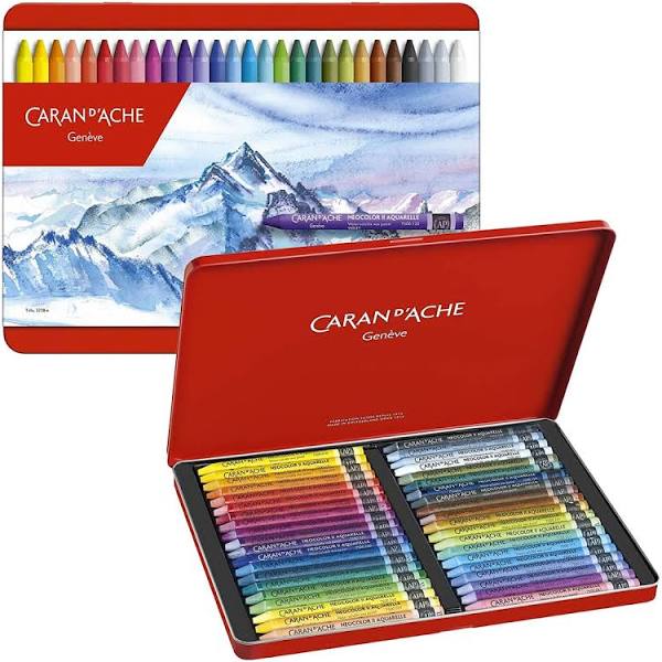 Caran D'Ache Neocolor II Tin Sets - The original water-soluble wax pastels.