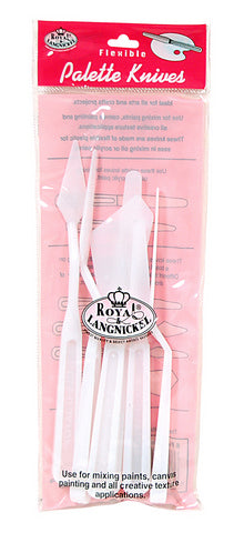 FLEXIBLE PALETTE KNIFE 6PC SET ASSORTED