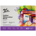 Cotton Watercolor Paper Block Premium 300gsm A5 (8.3 x 5.8in) 12 Sheet